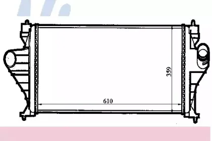 96851 NISSENS Интеркулер