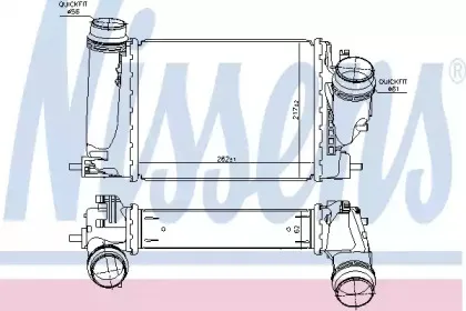 961121 NISSENS Интеркулер