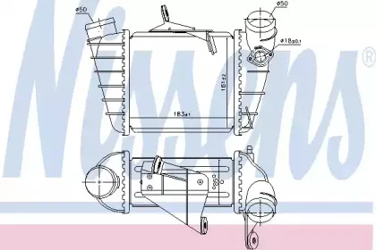 961200 NISSENS Интеркулер