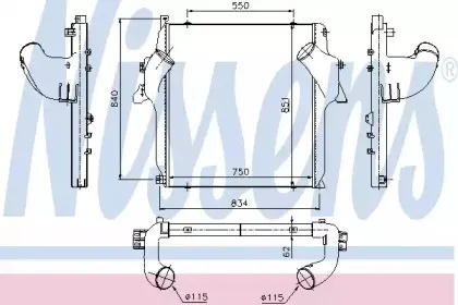 96972 NISSENS Интеркулер