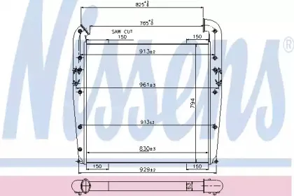 96960 NISSENS Интеркулер