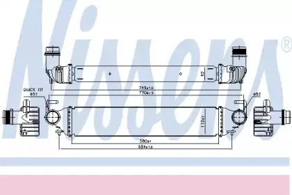 96166 NISSENS Интеркулер