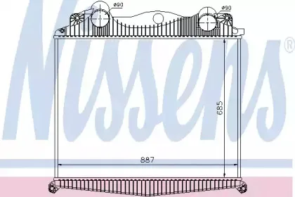 97015 NISSENS Интеркулер