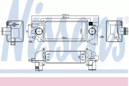 96171 NISSENS Интеркулер