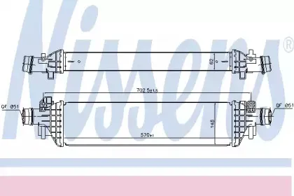 96173 NISSENS Интеркулер