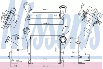 96178 NISSENS Интеркулер