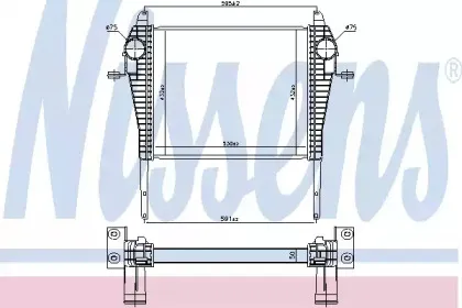 96184 NISSENS Интеркулер