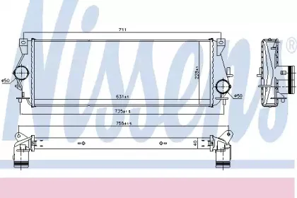 96225 NISSENS Интеркулер