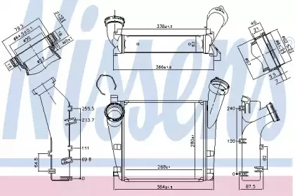 96276 NISSENS Интеркулер