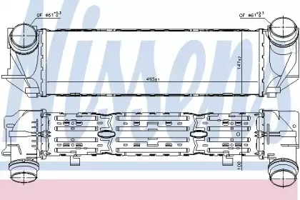96321 NISSENS Интеркулер