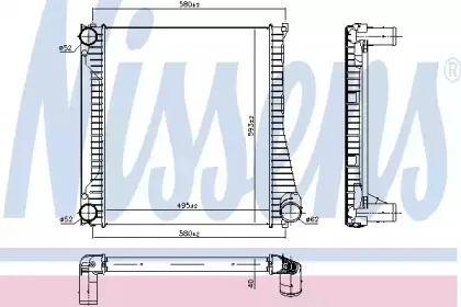 96422 NISSENS Интеркулер