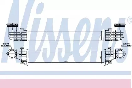 96434 NISSENS Интеркулер