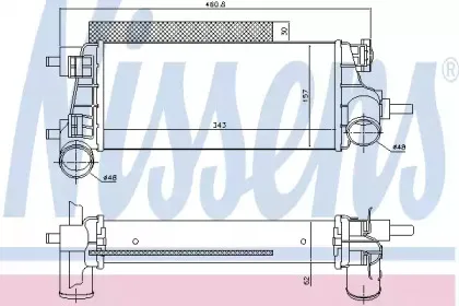 96490 NISSENS Интеркулер