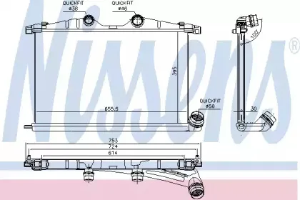 96496 NISSENS Интеркулер