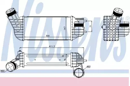 96512 NISSENS Интеркулер