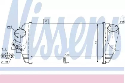 96539 NISSENS Интеркулер