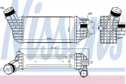 96573 NISSENS Интеркулер