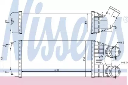 96594 NISSENS Интеркулер