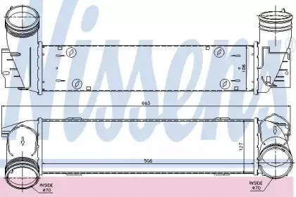 96595 NISSENS Интеркулер