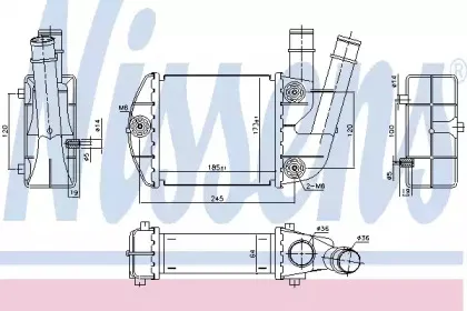 96673 NISSENS Интеркулер