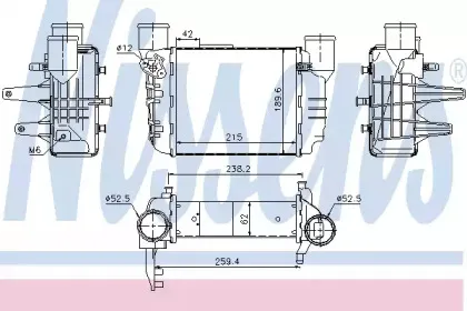 96709 NISSENS Интеркулер