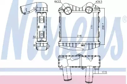 96893 NISSENS Интеркулер