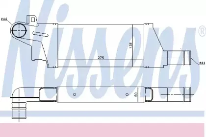 96898 NISSENS Интеркулер