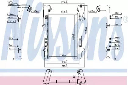 96975 NISSENS Интеркулер