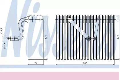 92183 NISSENS Испаритель, кондиционер