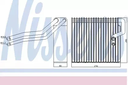 92184 NISSENS Испаритель, кондиционер