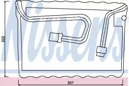 92239 NISSENS Испаритель, кондиционер