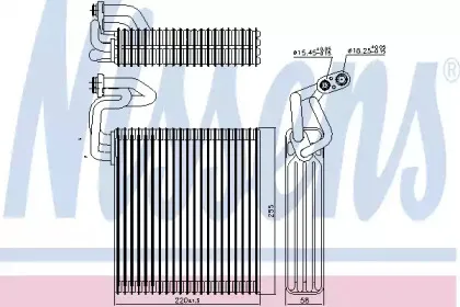 92214 NISSENS Испаритель, кондиционер