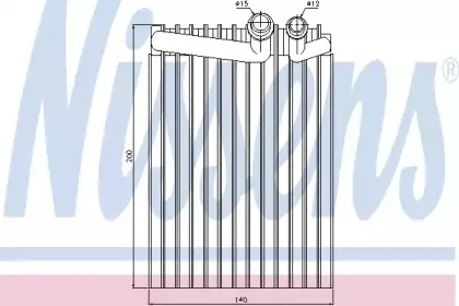 92249 NISSENS Испаритель, кондиционер