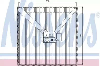 92250 NISSENS Испаритель, кондиционер