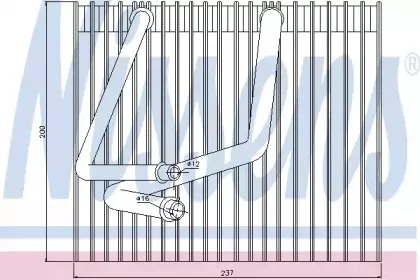 92270 NISSENS Испаритель, кондиционер