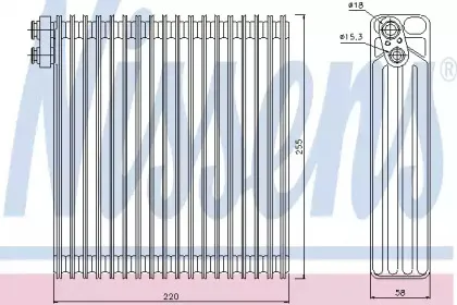 92283 NISSENS Испаритель, кондиционер