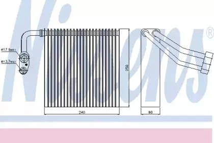 92195 NISSENS Испаритель, кондиционер