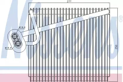 92289 NISSENS Испаритель, кондиционер