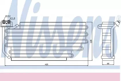 92290 NISSENS Испаритель, кондиционер