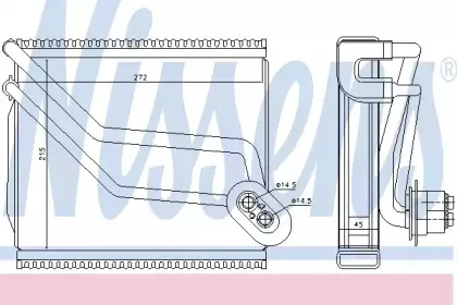 92292 NISSENS Испаритель, кондиционер