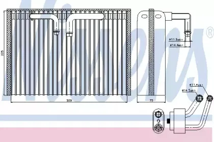 92296 NISSENS Испаритель, кондиционер