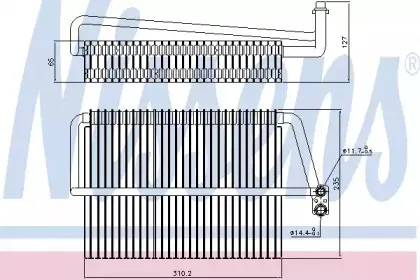 92300 NISSENS Испаритель, кондиционер