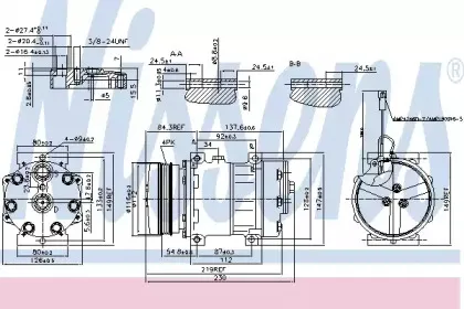 890016 NISSENS Компрессор, кондиционер