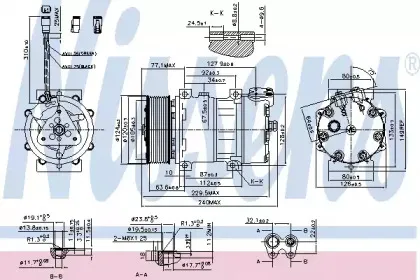 890022 NISSENS Компрессор, кондиционер