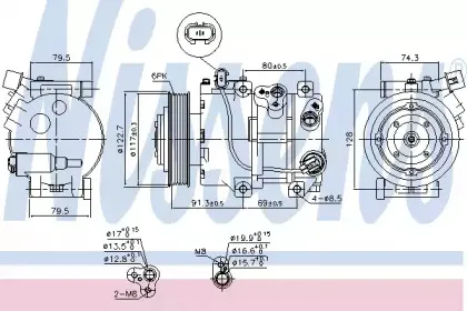 890230 NISSENS Компрессор, кондиционер