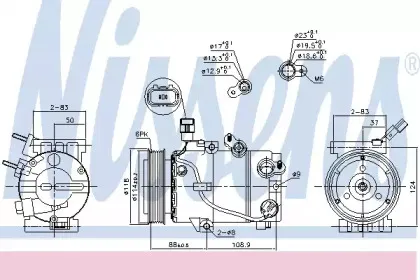 890239 NISSENS Компрессор, кондиционер