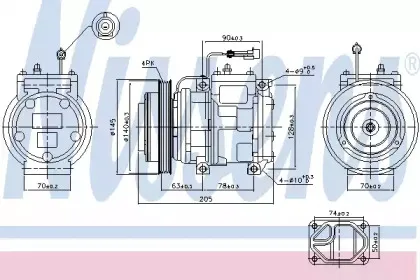 89119 NISSENS Компрессор, кондиционер