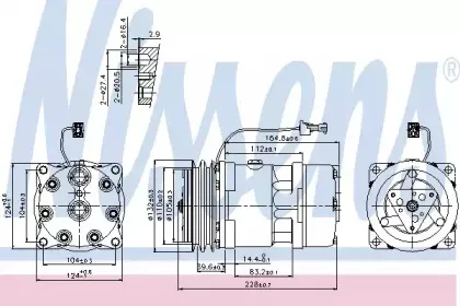 89141 NISSENS Компрессор, кондиционер