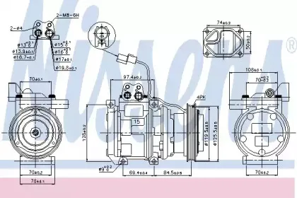 89289 NISSENS Компрессор, кондиционер