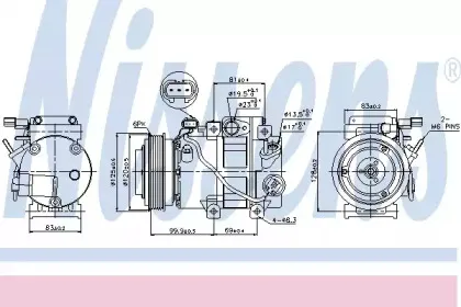 89305 NISSENS Компрессор, кондиционер